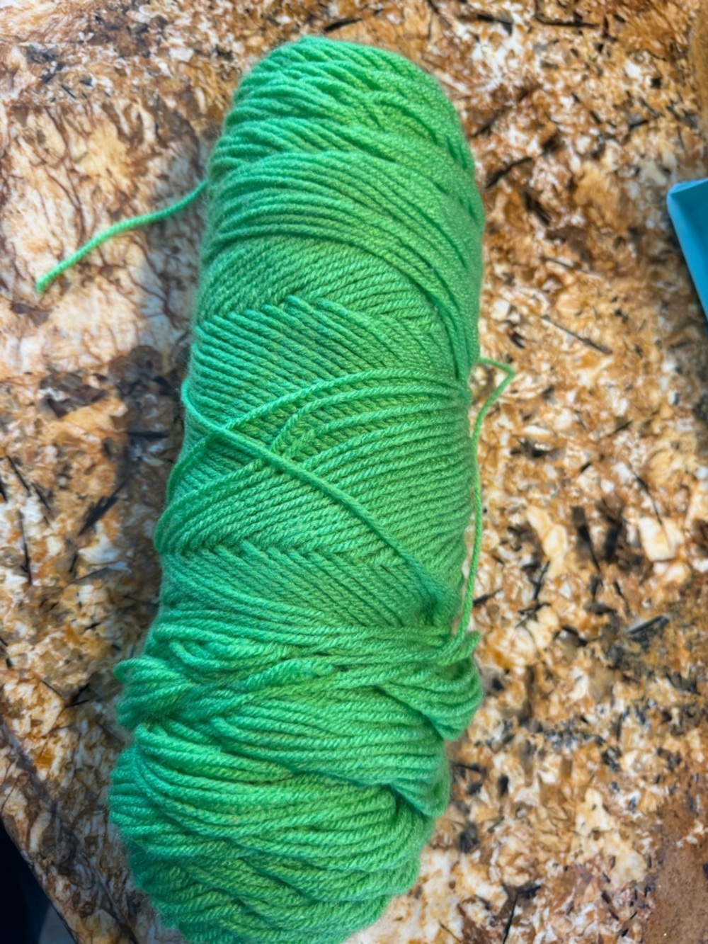 Bright Green Yarn Skein